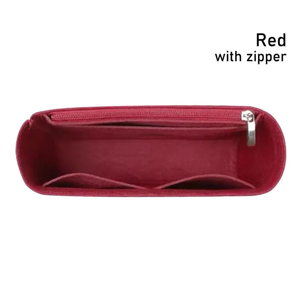 1Pcs Multi-Pocket Bag Organizer for Longchamp Mini Bag Storage Bag The Liner Bag Felt Purse Insert Handbag Liner Bag