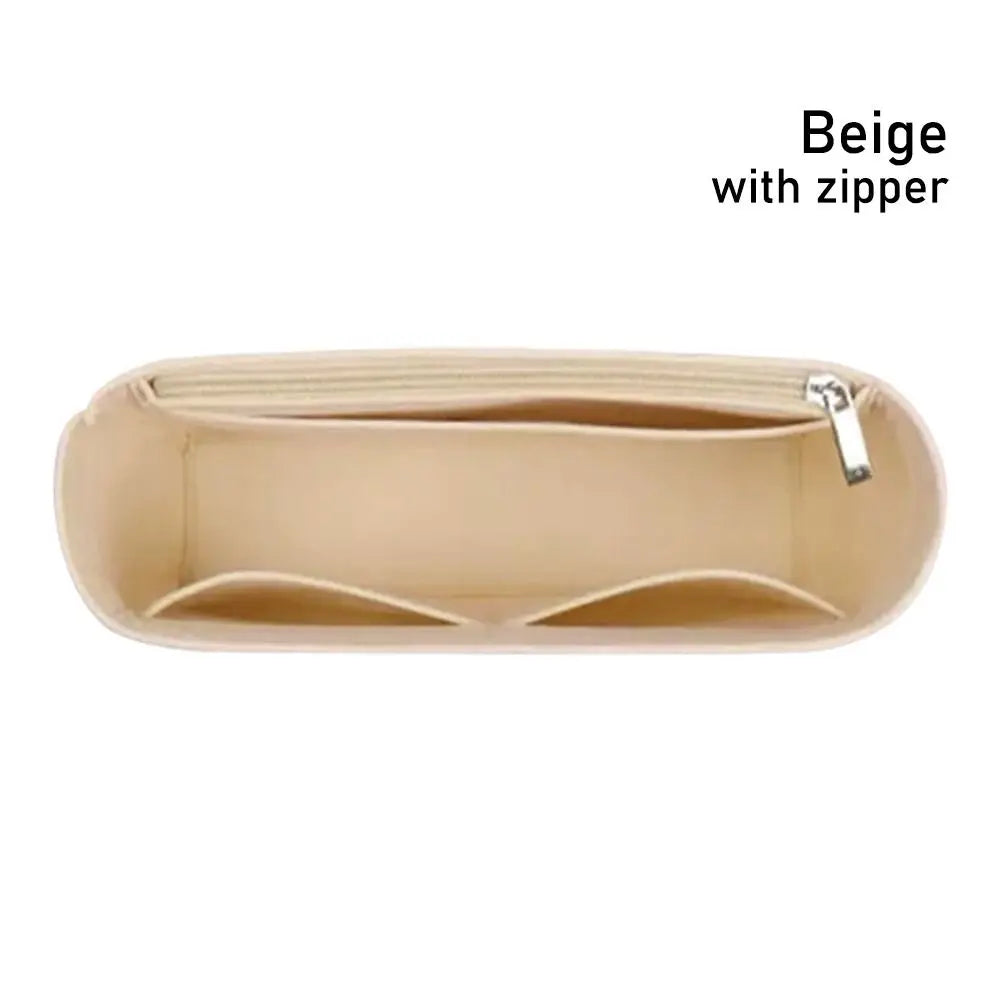 1Pcs Multi-Pocket Bag Organizer for Longchamp Mini Bag Storage Bag The Liner Bag Felt Purse Insert Handbag Liner Bag
