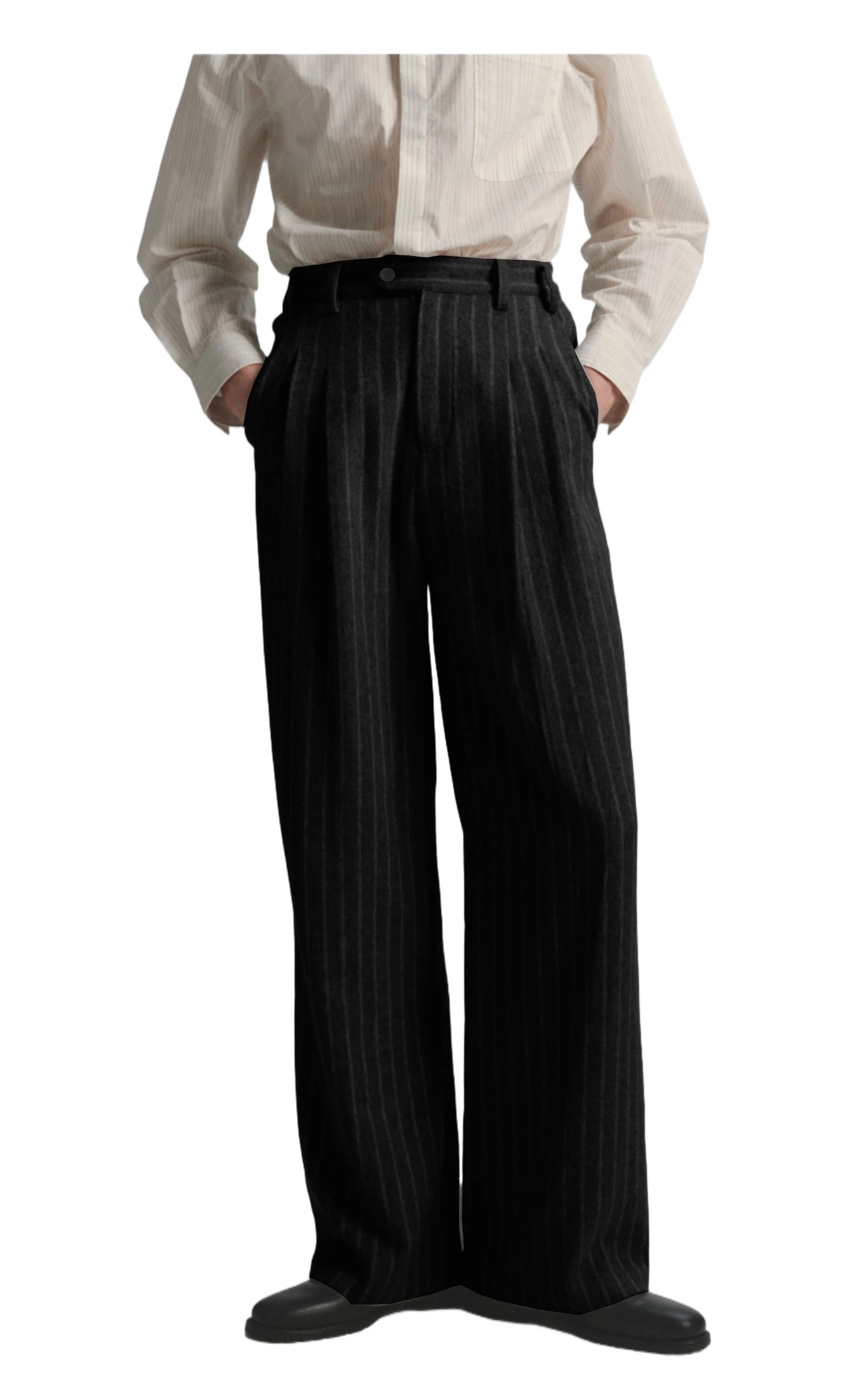 Boutique Fashion Solid Color Plaid Striped Men's Casual Business Office Formal Casual Suit Pants Groom's Wedding Dress Trousers