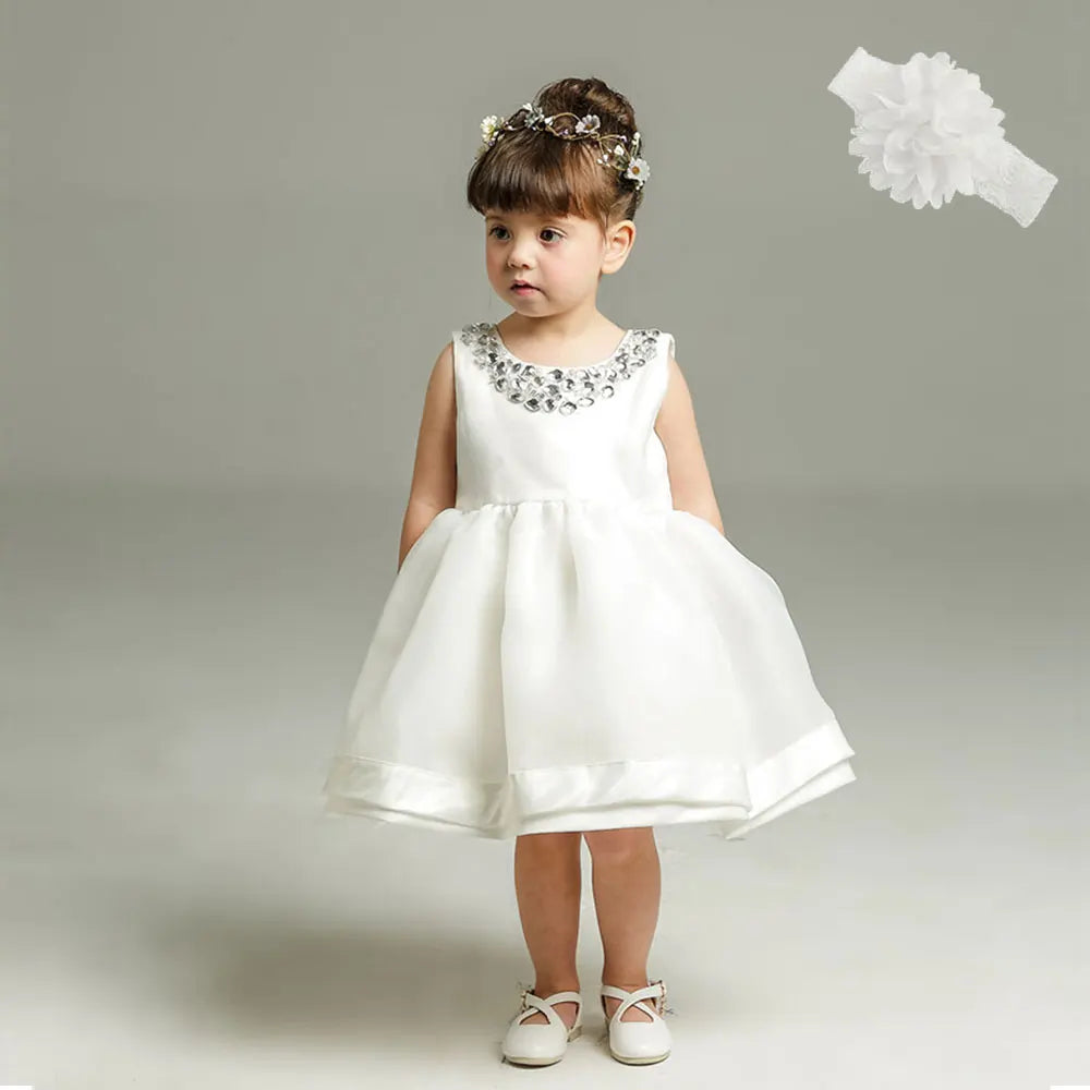 Hetiso Baby Girl Baptism Dress Infant Christening Dresses for Girls 1 first Birthday Party Princess Ball Gown for Wedding 3-24M