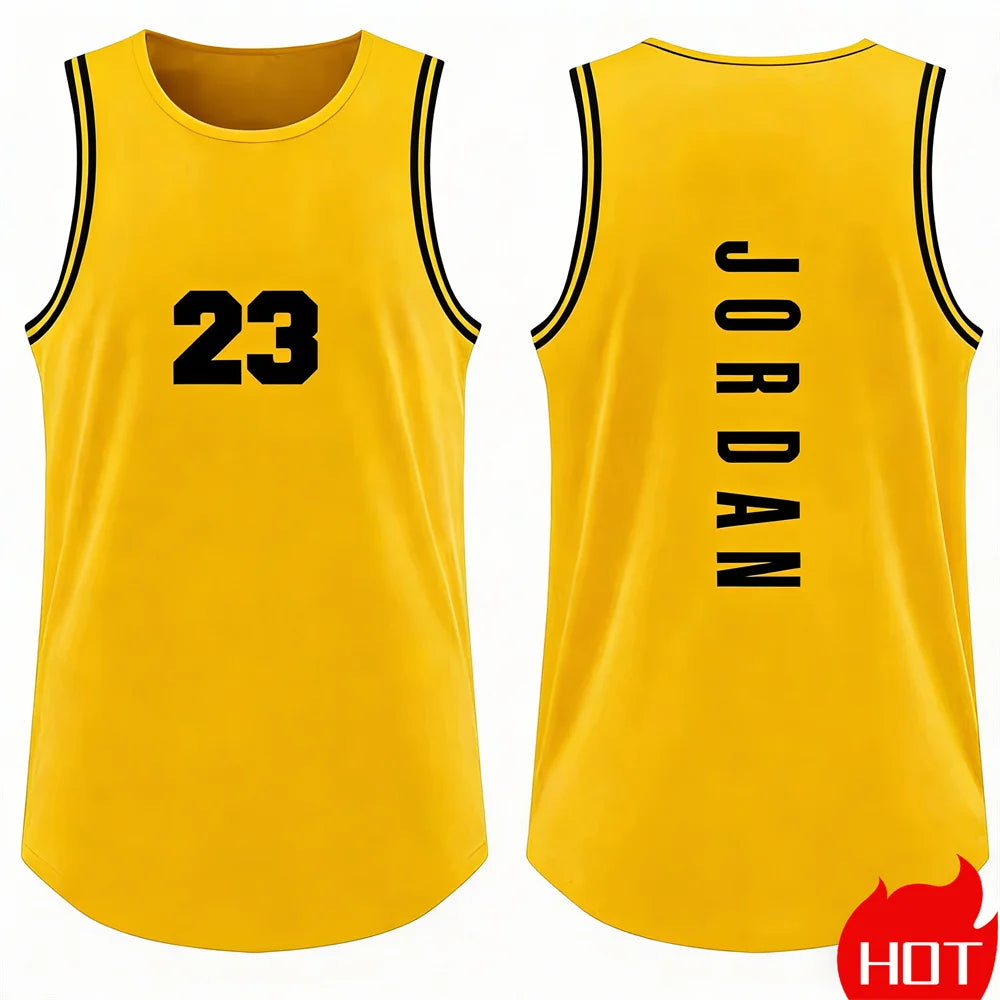 tank tops for man Running man sleeveless top leisure Vest Men Basketball Jersey smiling face graphic tank top man summer clothes