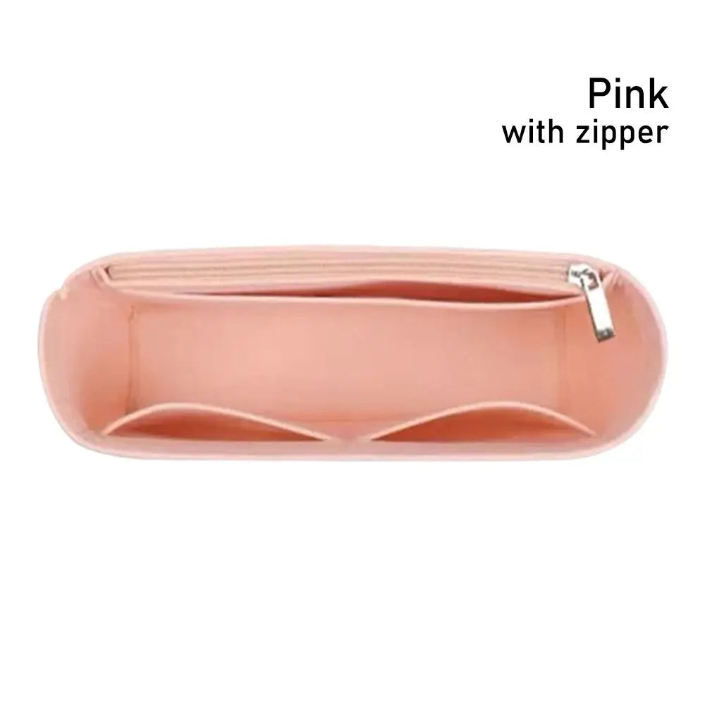 1Pcs Multi-Pocket Bag Organizer for Longchamp Mini Bag Storage Bag The Liner Bag Felt Purse Insert Handbag Liner Bag