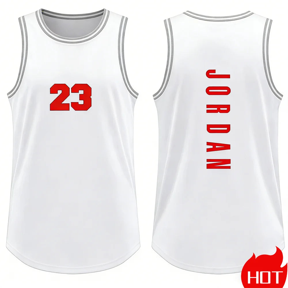 tank tops for man Running man sleeveless top leisure Vest Men Basketball Jersey smiling face graphic tank top man summer clothes