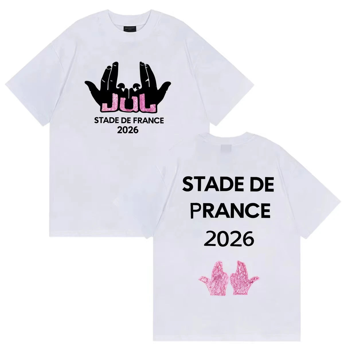 JUL C'est Marseille Bébé Album 2026 Print T Shirts Men Women Clothing Fans Short Sleeve T-shirt Casual pure Cotton Tops Tees