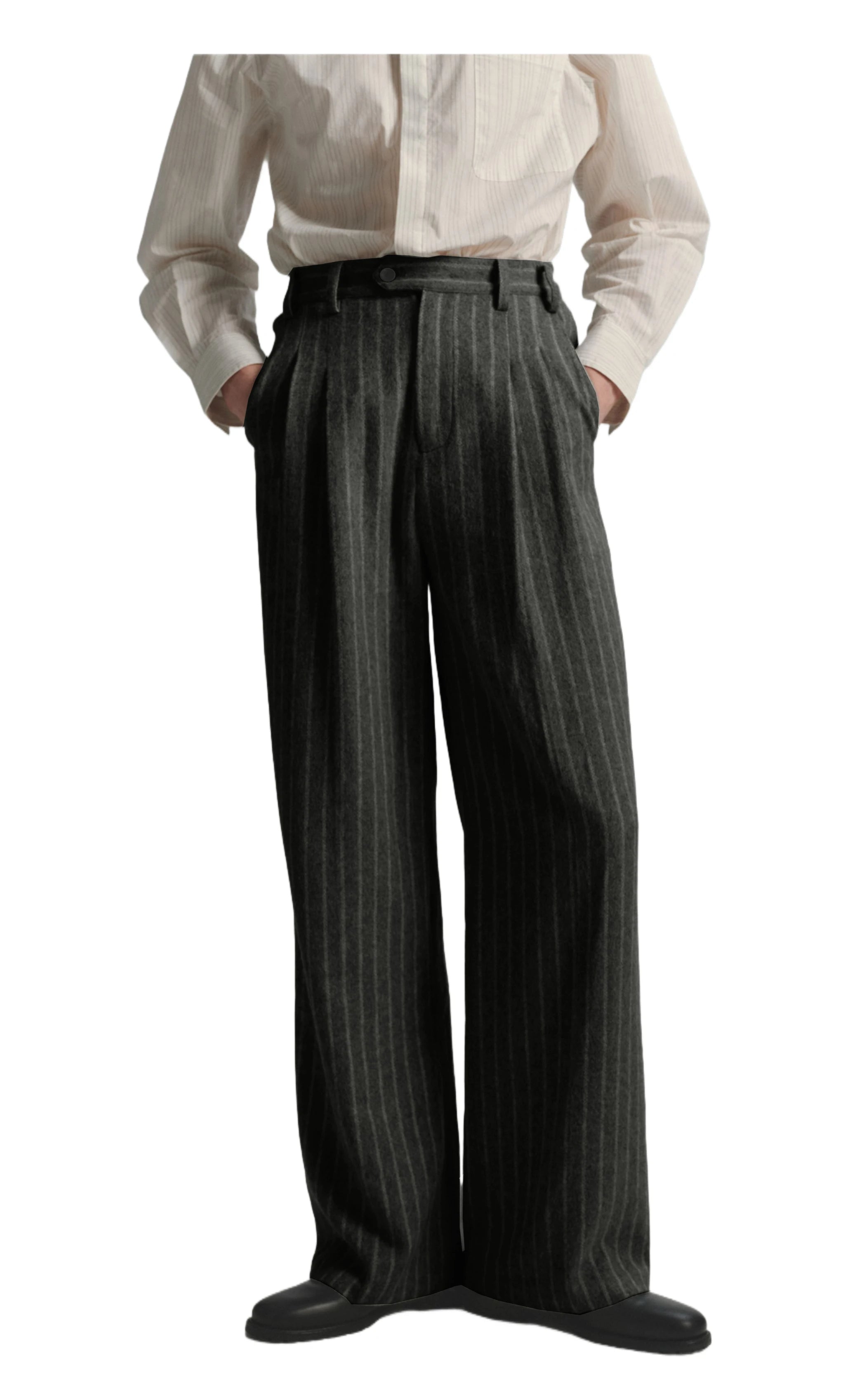 Boutique Fashion Solid Color Plaid Striped Men's Casual Business Office Formal Casual Suit Pants Groom's Wedding Dress Trousers