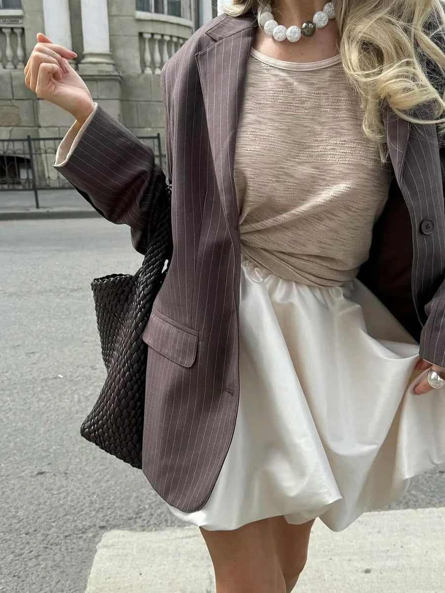 Hirisionsan A-line Spring Summer Satin Skirt Women Plaid Female Clothes 2025 New Casual High Waist Elegant Basic Mini Skirts Y2k