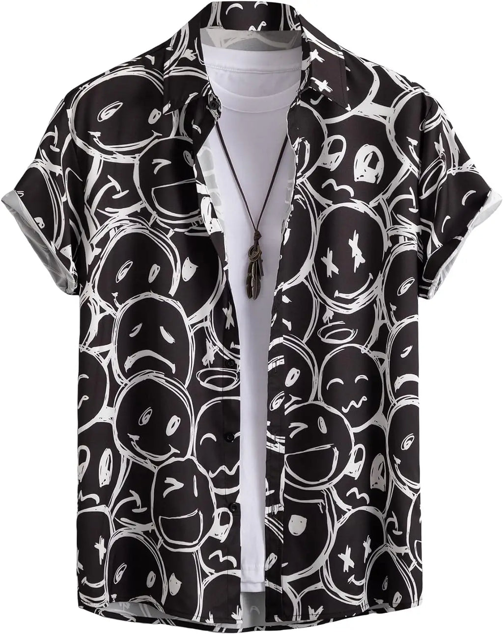 Men's Shirts 2024 Halloween Shirt For Men Summer Casual Fashion Hawaiian Party Clothing Top T Short Sleeved