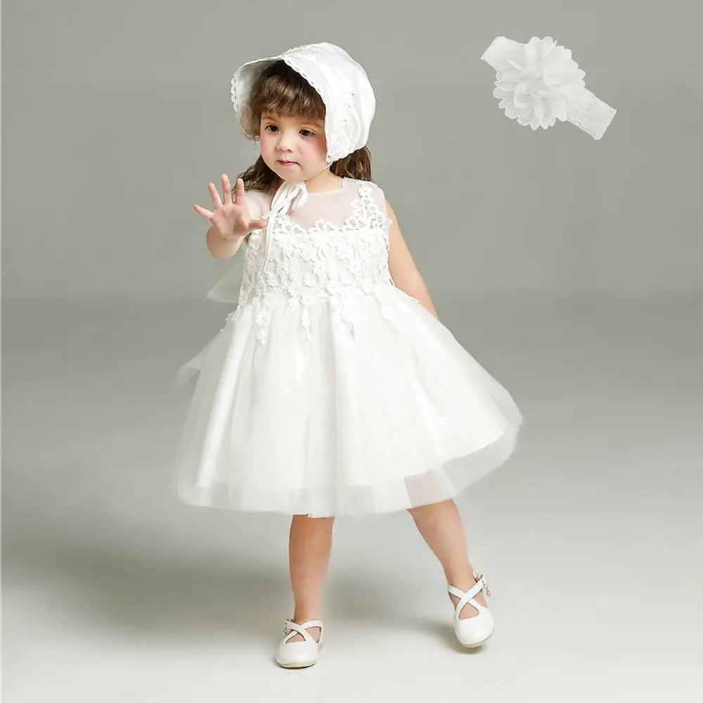 Hetiso Baby Girl Baptism Dress Infant Christening Dresses for Girls 1 first Birthday Party Princess Ball Gown for Wedding 3-24M