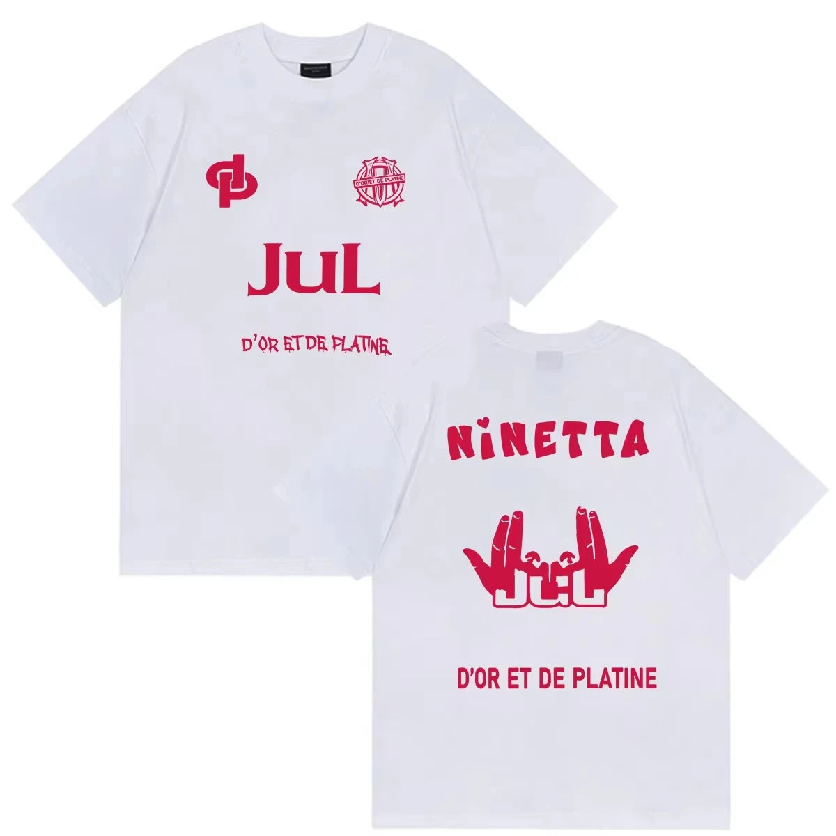 JUL C'est Marseille Bébé Album 2026 Print T Shirts Men Women Clothing Fans Short Sleeve T-shirt Casual pure Cotton Tops Tees