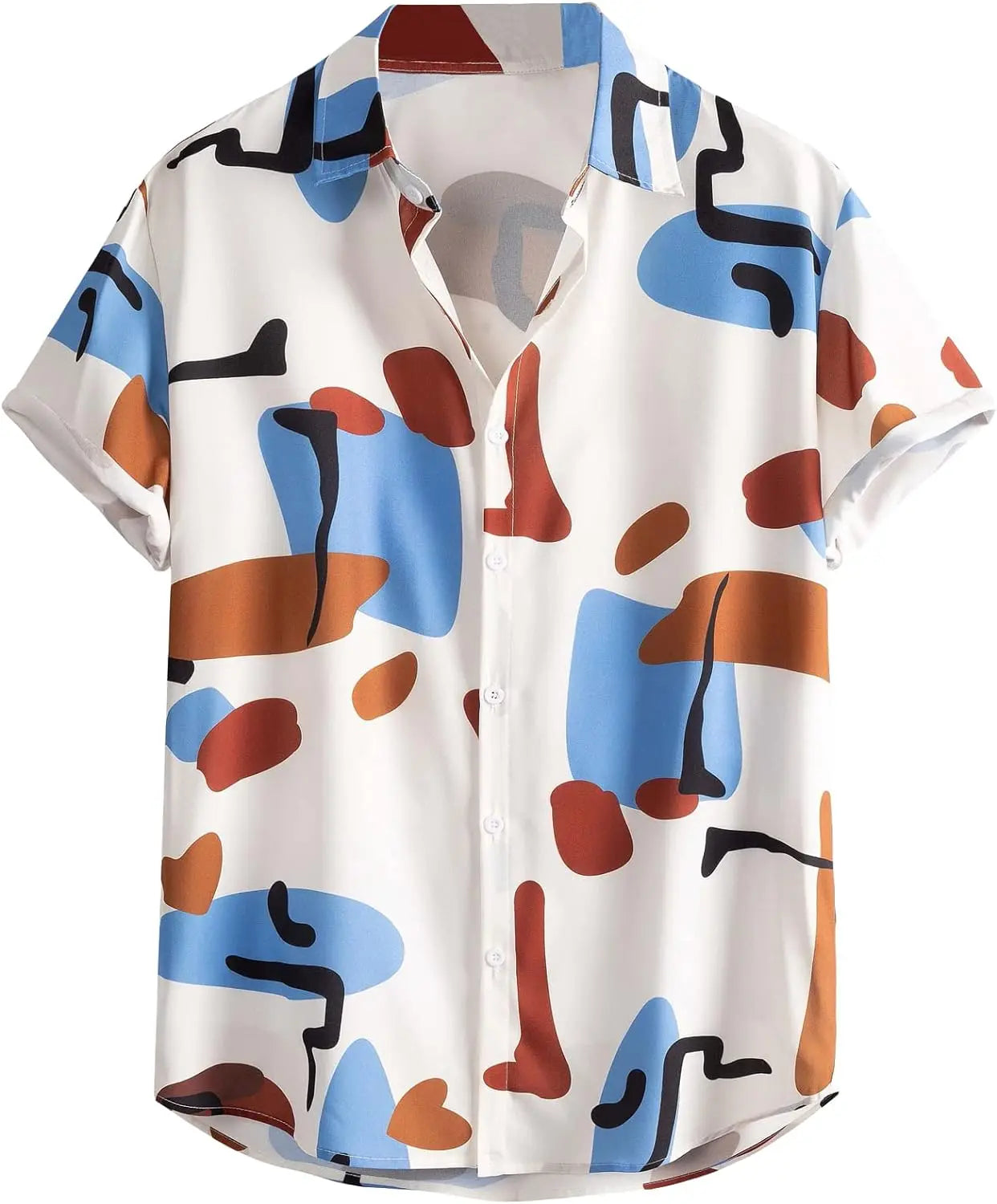Men's Shirts 2024 Halloween Shirt For Men Summer Casual Fashion Hawaiian Party Clothing Top T Short Sleeved