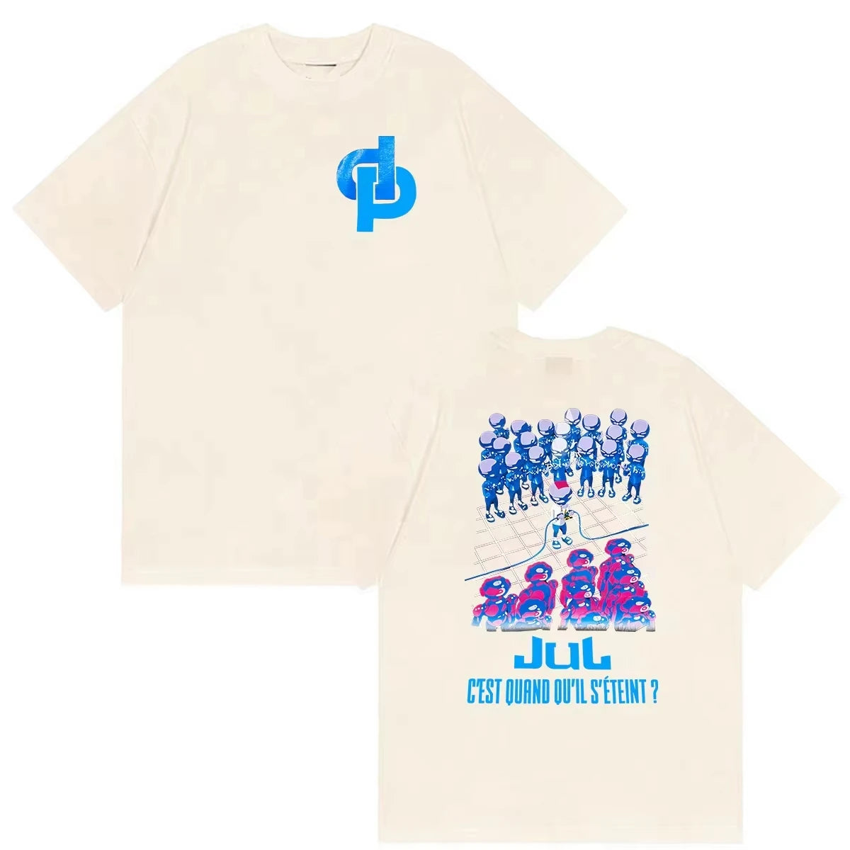 JUL C'est Marseille Bébé Album 2026 Print T Shirts Men Women Clothing Fans Short Sleeve T-shirt Casual pure Cotton Tops Tees