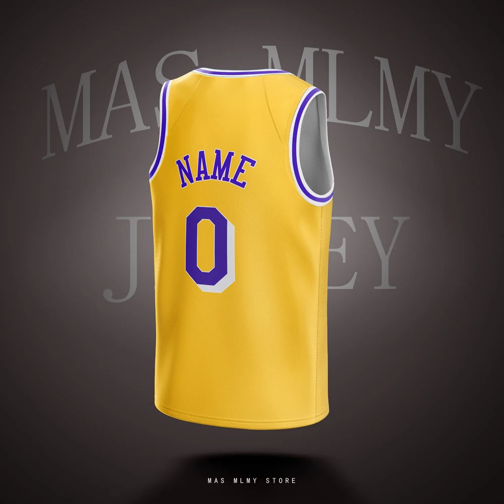 Customized Basketball Jersey DIY Sports jerseys Printed Los Angeles Personalized Team Name Number Man Women Adults Youth Kids