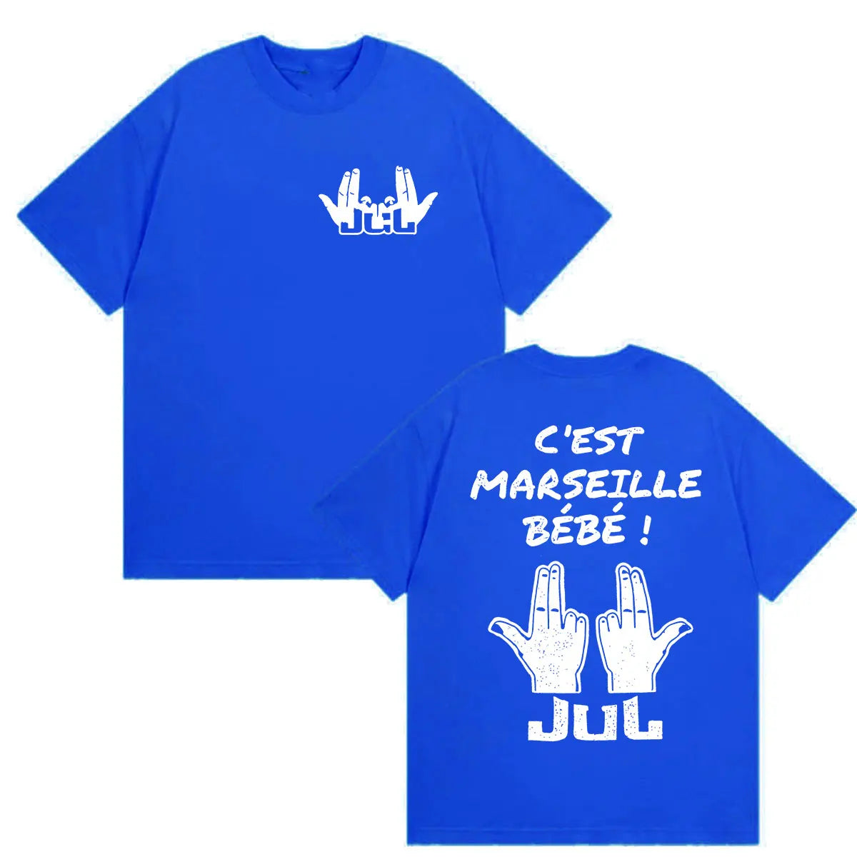 JUL C'est Marseille Bébé Album 2026 Print Shirts Men Women Clothing Fashion Y2K Short Sleeve T-shirt Casual Cotton Tops Tees